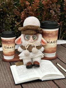 miniso迪士尼疯狂动物城搪胶羊副市长10cm娃衣服警官朱迪尼克替换