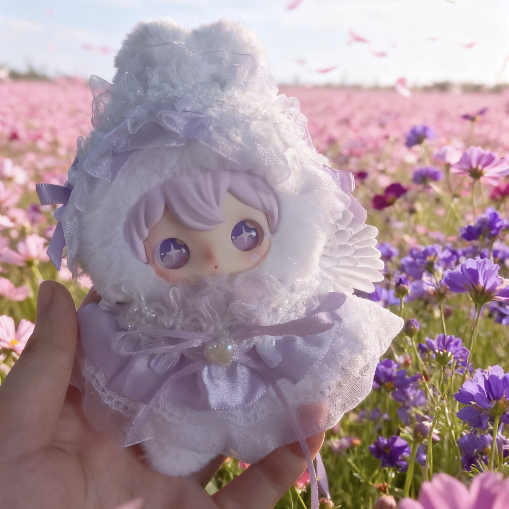 AYRTOYS兔闪闪shyshy懂浪漫娃衣梦幻公主裙10cm搪胶衣服棉花娃娃