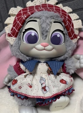 miniso迪士尼疯狂动物城2朱迪尼克搪胶羊副市长10厘米娃衣替换服