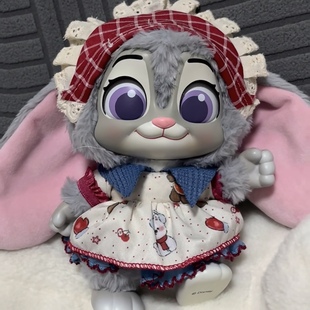 miniso迪士尼疯狂动物城2朱迪尼克搪胶羊副市长10厘米娃衣替换服