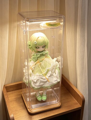 透明单间娃娃收纳展示盒ob11-24迷你谷子展示柜BJD防尘GSC娃痛柜