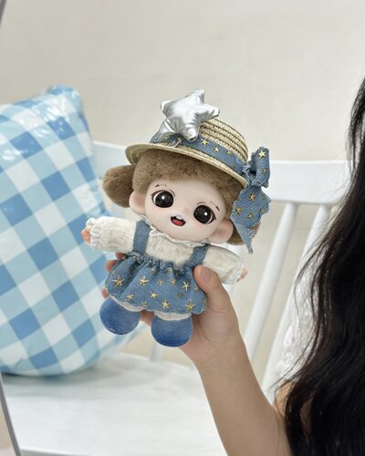 Zoraa羽翼精灵妹妹蓝玫瑰小狗娃衣毛绒搪胶10cm大表姐着替换服装