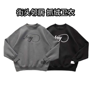 纯芫 街头OG logo字母套头抓绒宽松卫衣男女SHELTECH WARM 25AW