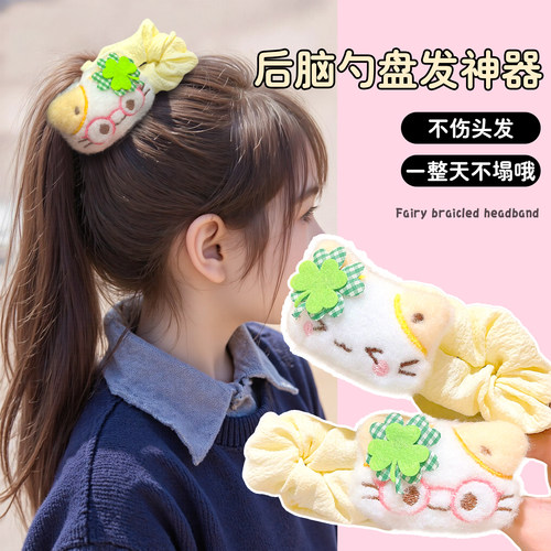 儿童可爱眼镜框小猫香蕉夹发卡