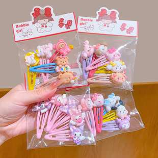 卡通库洛米发夹宝宝不伤发bb夹可爱碎发夹儿童刘海夹新款 发卡发饰
