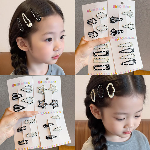 儿童发夹小女孩波点碎发夹女童前额刘海BB夹宝宝侧边夹韩版发卡子