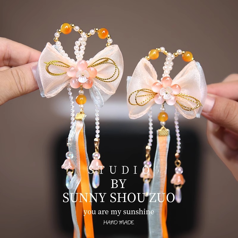 儿童古风发饰女童刘海夹侧边夹