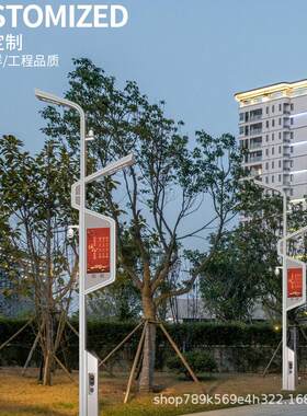 智慧路灯5G系统环境检测天气网络广播监控一体化景观道路照明