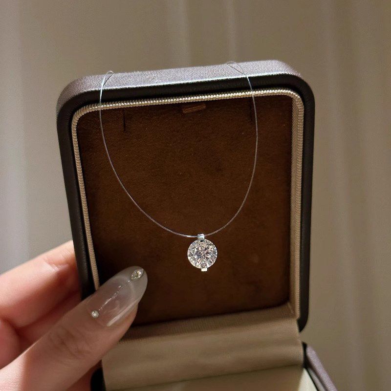 s925纯银人鱼之泪项链小红书同款