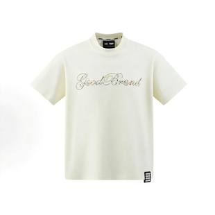 GOODBRAND 2025FW 绽放之花珍珠贴片轻奢时尚高级感短袖T恤