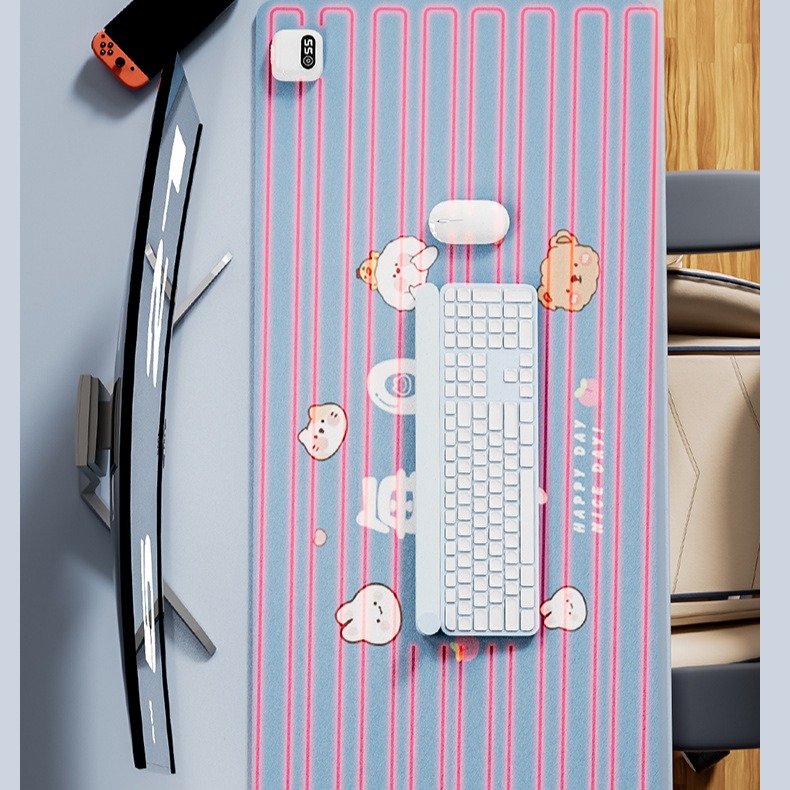 加热鼠标垫保暖大号桌垫办公室