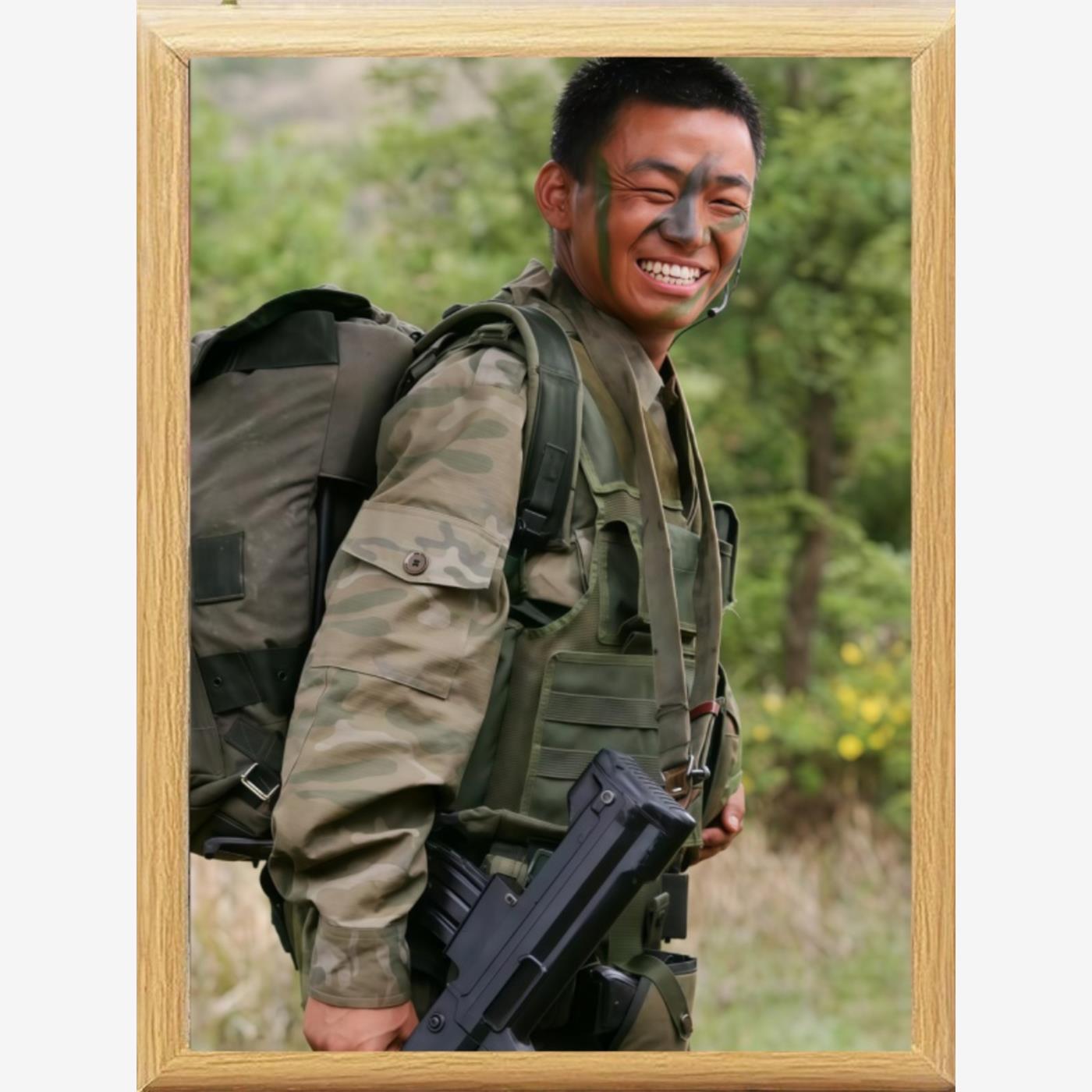 士兵突击玻璃相框摆台摆件装饰画创意相片相框摆台生日礼物送朋友图片