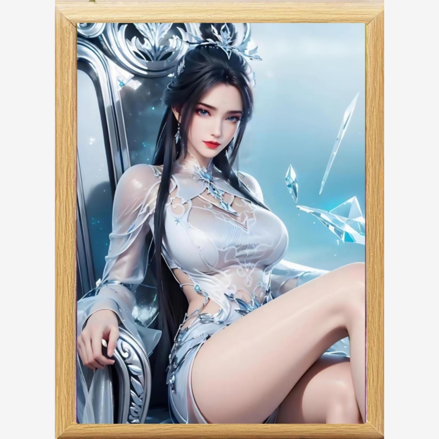 诛仙陆雪琪女神玻璃相框摆台摆件装饰画创意相片桌面摆台生日礼物图片