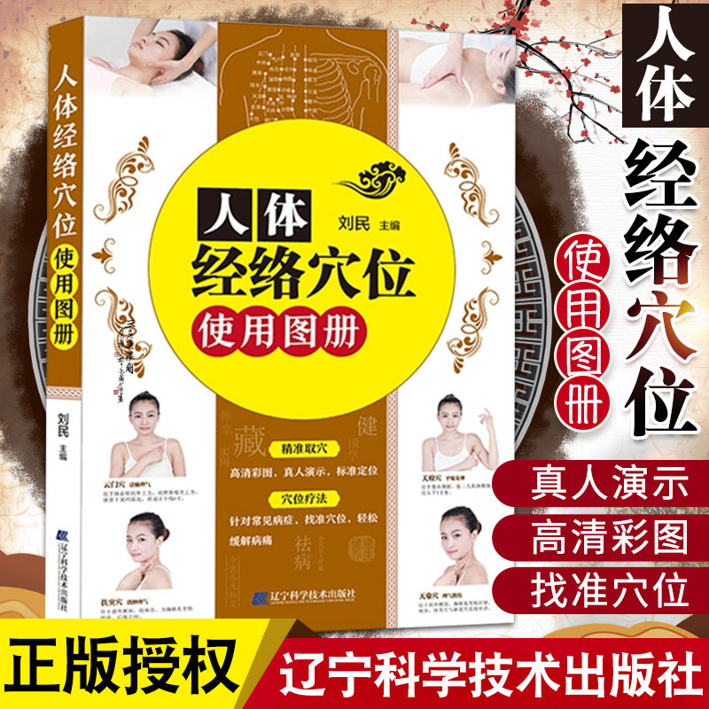 人体经络穴位使用图册 刘民 健身与保健养生保养基础知识大全 中医药大学针灸推拿学院人体经络穴位使用手册 辽宁科学技术出版社