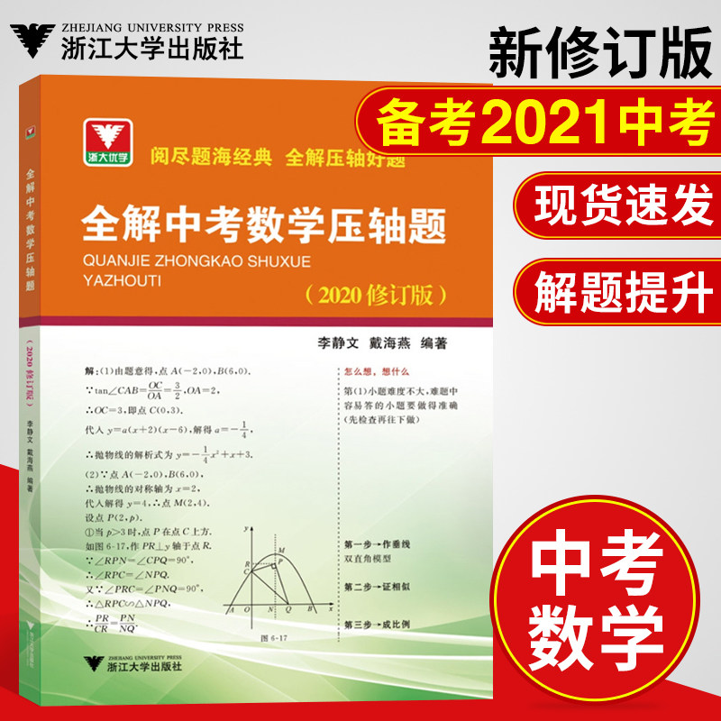 2021全解中考数学压轴题 李静文/戴海燕深度解析中考数学压轴题专项