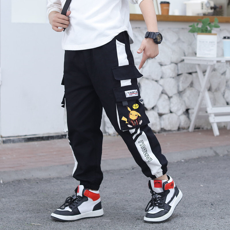 极速新款男童裤子2m022春秋季中大童学生帅气宽松韩版潮流休闲工