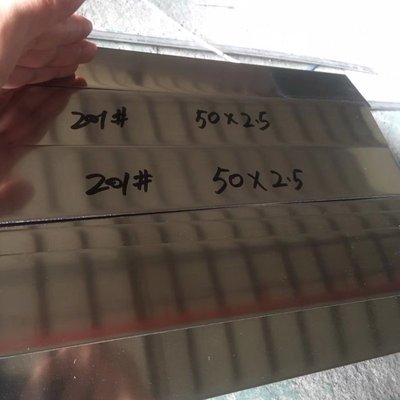 201不锈钢光面扁钢条双面抛光扁铁板条钢带定尺50*2.0*6000可打孔