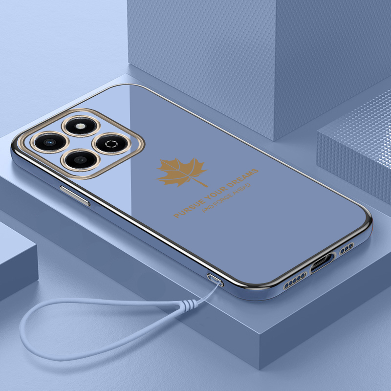 适用荣耀X6Aplus硅胶壳送钢化膜