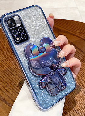 适用红米Note11Pro+手机壳小米redmiNote11Por十新款5G保护nt套noto透明硅胶nont全包防摔pr0女男带支架外壳