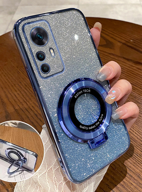 适用于小米12T手机壳TPro新款5G保护套MI十二Pro透明硅胶pr0防摔全包por女男22071212AG带支架22081212UG外壳