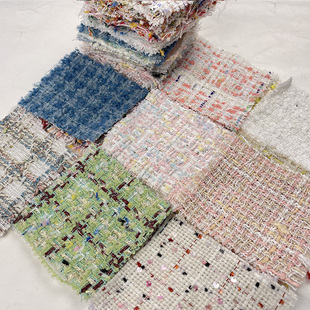 小香风布料清仓库存零头布diy手工定制娃衣发夹发箍包包扣子发圈