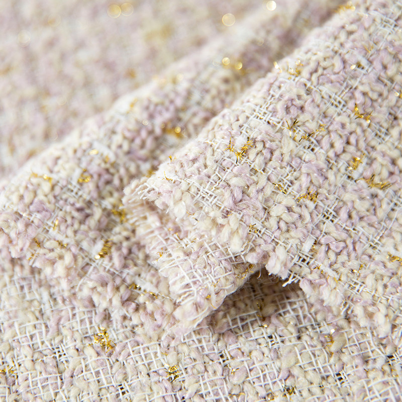 金丝小香风高档布料diy手工衣服