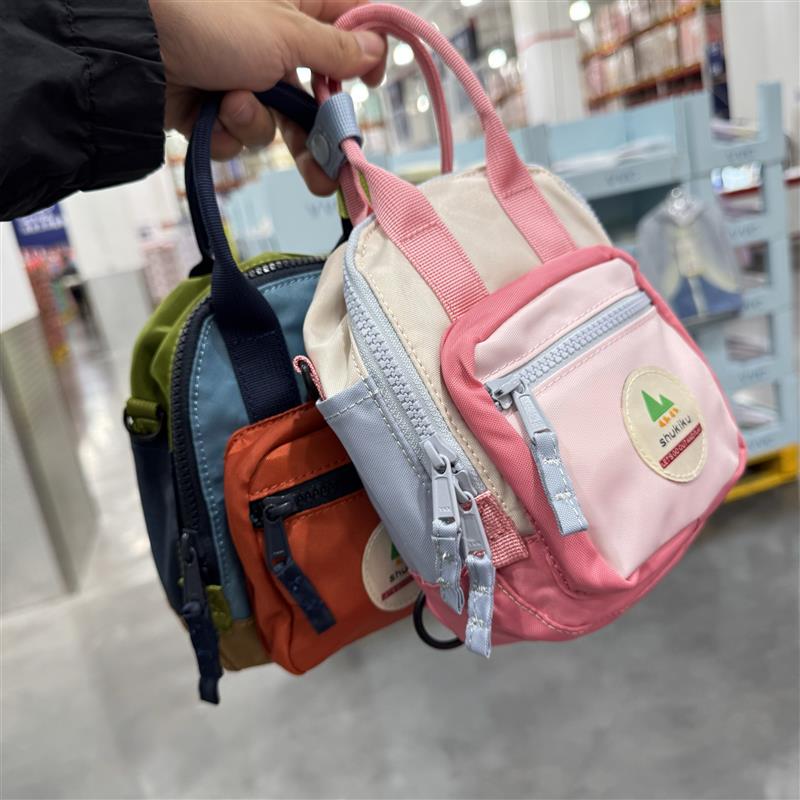 会员店购方糖新款手提儿童斜挎包女童外出小挎包包可爱男孩2026年