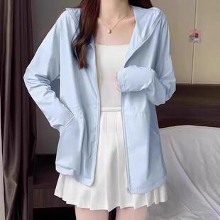 冰丝防晒衣女款夏季薄款外套2026新款透气宽松遮阳服防紫外线开衫