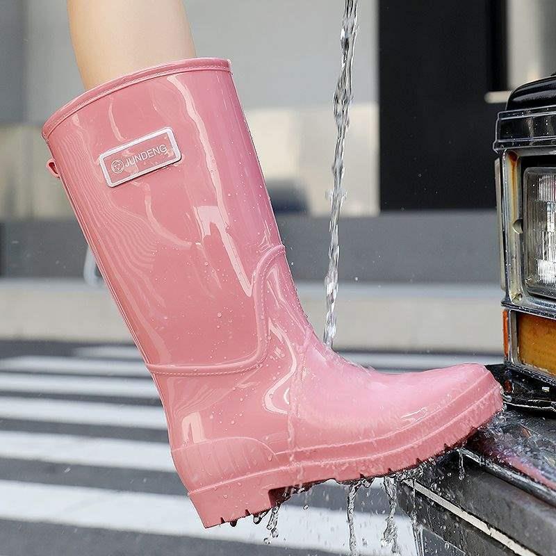雨鞋女款轻便防滑雨靴2025新款加绒水鞋长筒靴耐磨时尚外穿中筒