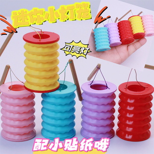 迷你微缩仿真模型手提灯笼可亮灯中式古风场景摆件娃屋配件