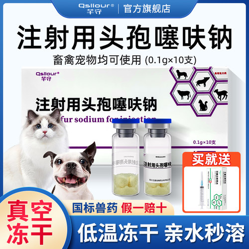 宠物消炎退烧头孢噻呋钠GMP认证