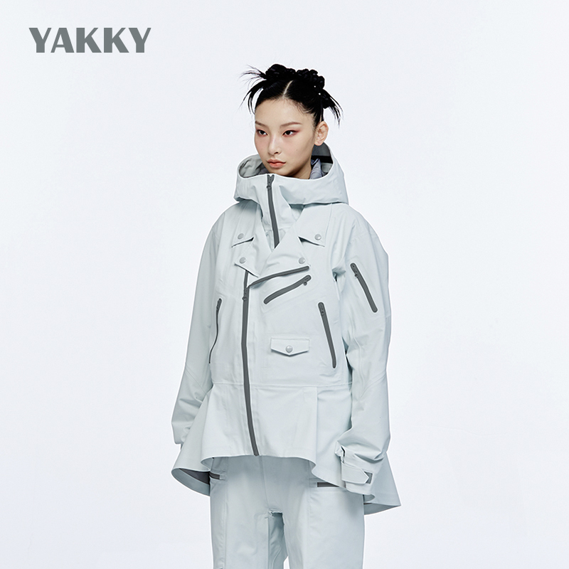 【设计师品牌】YAKKY户外单板高端滑雪服女3L防水透气背带裤套装-封面