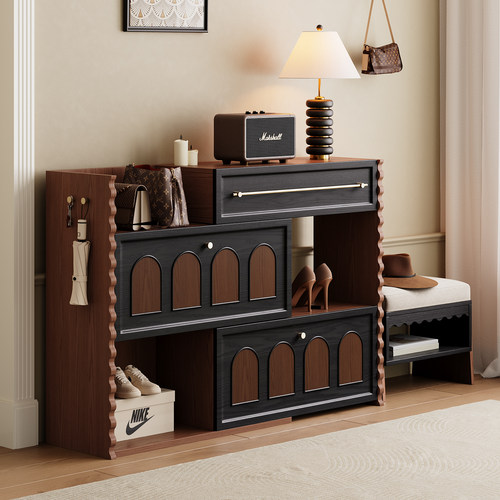 中古风入户鞋柜家用门口小户型