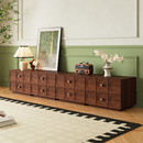 元 暮中古风模块柜电视柜落地电视机柜小户型玄关柜斗柜卧室床头柜