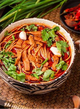 湖北襄阳特产牛肉牛杂面组合袋装
