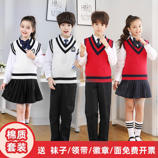 英伦风班服诗歌朗诵比赛演出服幼儿园园服 中小学生大合唱表演服装