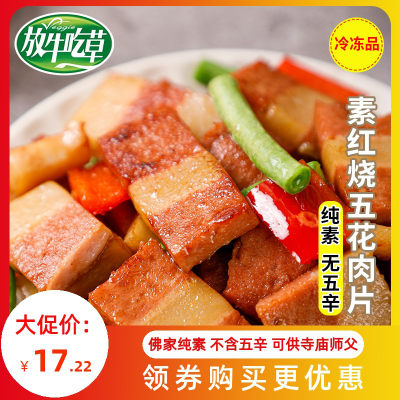 新派正品人造肉松冷冻豆制五花肉