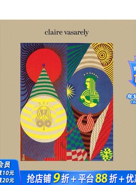 【预售】克莱尔?瓦萨雷利：色彩人生 Claire Vasarely : a life in colour 原版英文艺术画册画集 正版进口书