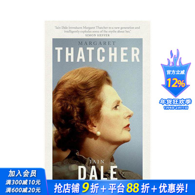 【预售】玛格丽特·撒切尔 Margaret Thatcher 原版英文文学传记 正版进口书