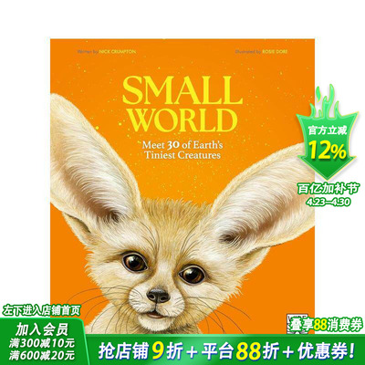 【预售】小小世界：认识地球上30个小动物居民 Small World: Meet 30 of Earth's tiniest inhabitants 英文儿插画科普绘本进口书