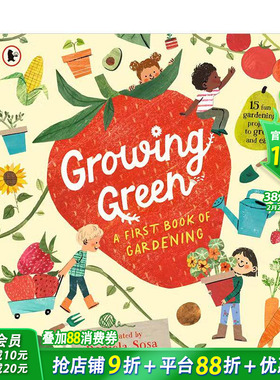【现货】绿色生长 园艺启蒙 Growing Green: A First Book of Gardening 英文儿童插画百科绘本 英语进口童书 Walker Books UK