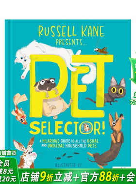 【现货】宠物选择指南！常见&奇葩家养宠物爆笑百科 Pet Selector!:A hilarious guide to all the usual 英文儿童插画科普绘本书