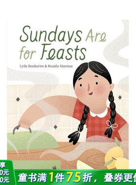 【预售】周日是个大日子 Sundays Are for Feasts 英文儿童插画故事绘本 进口童书