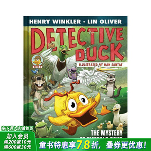 【预售】侦探小鸭：翡翠池塘之谜 Detective Duck: The Mystery at Emerald Pond 英文儿童小说故事 英语拓展阅读进口书