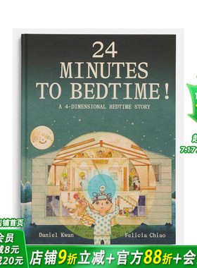 【现货】睡前24分钟大冒险 24Minutes to Bedtim 英文儿童插画故事绘本进口童书 A24 瞬息全宇宙导演丹尼尔·关 多元宇宙睡前故事