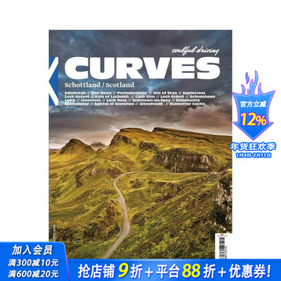 【预售】曲线：苏格兰 Curves:Scotland 原版英文旅行 正版进口书