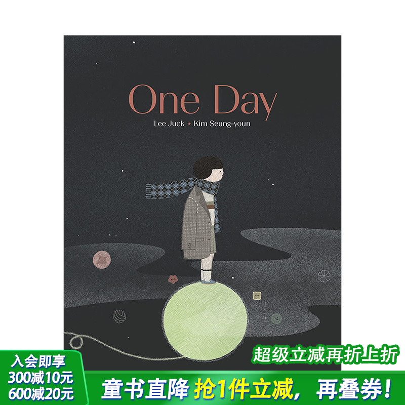 【现货】爷爷出门的那一天One Day 3-6岁儿童情感情认知绘本 生命死亡教育 心灵治愈 亲情故事 Lee Juck韩国音乐家 英文图书