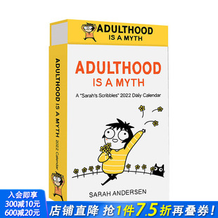 Sarah 2022 现货 拼字游戏2022日历 英文原版 图书 Calendar 沙拉 Day Deluxe Scribbles 文创产品