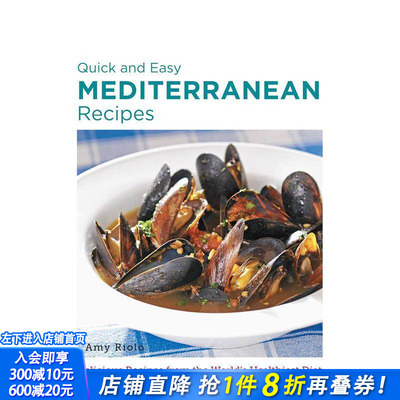 【预售】快速简便地中海食谱 Quick and Easy Mediterranean Recipes 原版英文餐饮生活美食 正版进口书