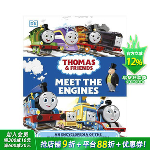 【预售】托马斯和朋友们火车大图鉴：多多岛角色百科全书 Thomas & Friends Meet the Engines设定集指南全彩图集 英文进口书